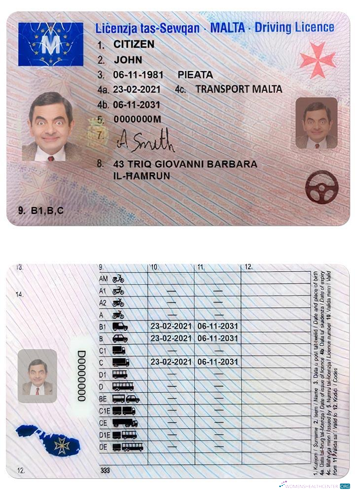 download Malta driving license